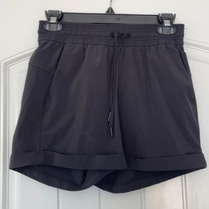 Lululemon black drawstring shorts, size 4